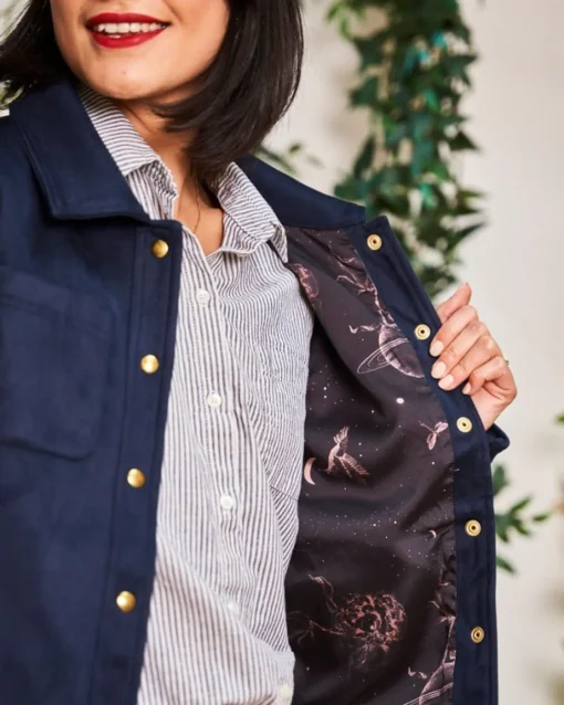 Minuit sur Terre Vestes & Manteaux<Camille Bleu Minuit