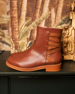 Minuit sur Terre Bottines Plates<Catimini Camel