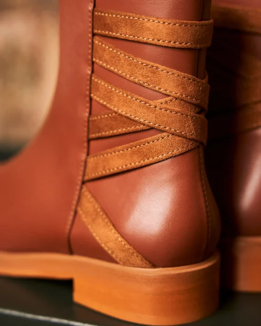 Minuit sur Terre Bottines Plates<Catimini Camel