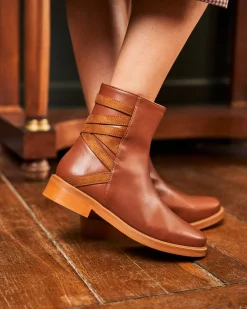 Minuit sur Terre Bottines Plates<Catimini Camel