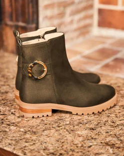 Minuit sur Terre Bottines Plates<Dédale Kaki
