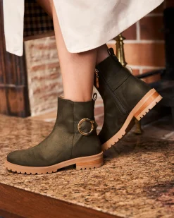 Minuit sur Terre Bottines Plates<Dédale Kaki