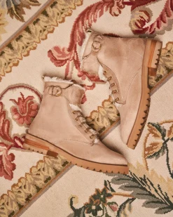 Minuit sur Terre Bottines Plates<Durham Sable