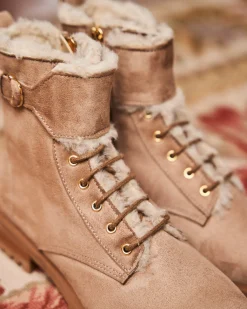 Minuit sur Terre Bottines Plates<Durham Sable