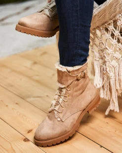 Minuit sur Terre Bottines Plates<Durham Sable