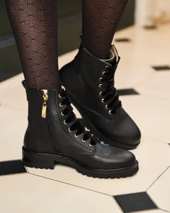 Minuit sur Terre Bottines Plates<Eclipse Noir