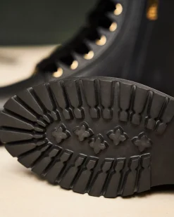 Minuit sur Terre Bottines Plates<Eclipse Noir