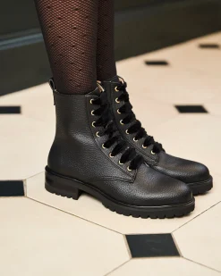 Minuit sur Terre Bottines Plates<Eclipse Noir