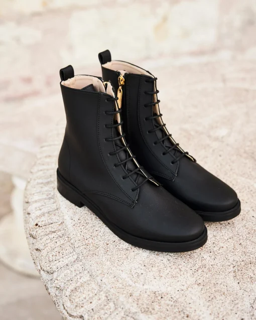 Minuit sur Terre Bottines Plates<Espion Noir