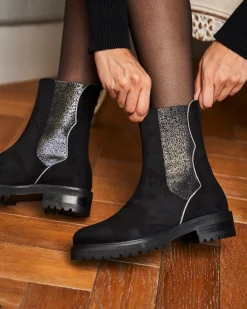 Minuit sur Terre Bottines Plates<Fugace Noir