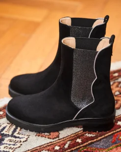 Minuit sur Terre Bottines Plates<Fugace Noir