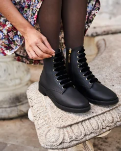 Minuit sur Terre Bottines Plates<Galaxie Noir