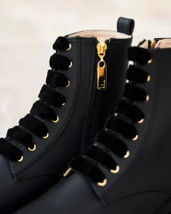 Minuit sur Terre Bottines Plates<Galaxie Noir