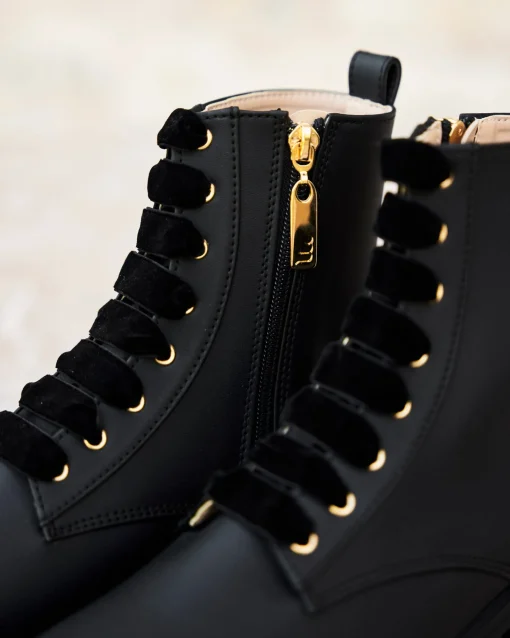 Minuit sur Terre Bottines Plates<Galaxie Noir