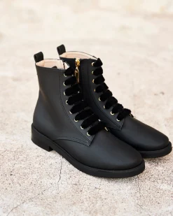 Minuit sur Terre Bottines Plates<Galaxie Noir