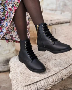 Minuit sur Terre Bottines Plates<Galaxie Noir