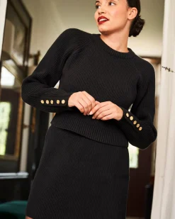 Minuit sur Terre Pulls & Gilets<Giboulée Noir