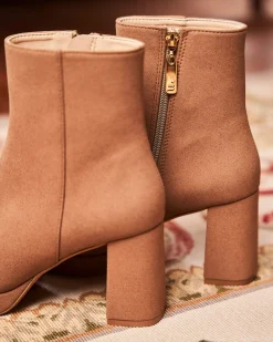 Minuit sur Terre Bottines À Talons<Indice Moka