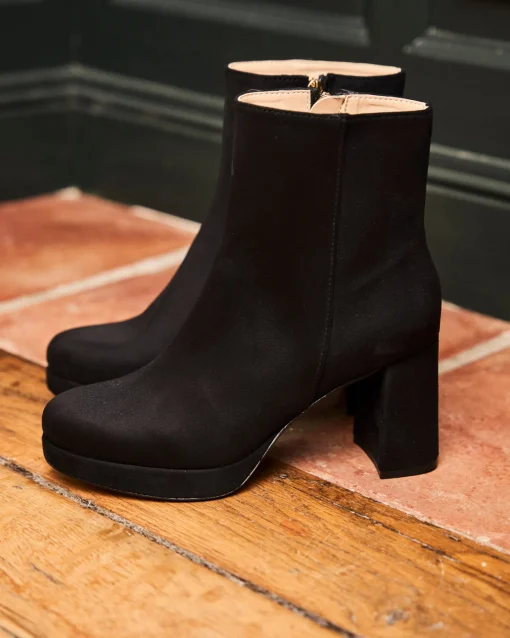 Minuit sur Terre Bottines À Talons<Indice Noir