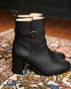 Minuit sur Terre Bottines À Talons<Intrigue Noir