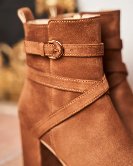 Minuit sur Terre Bottines À Talons<Intrigue Noisette