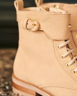 Minuit sur Terre Bottines Plates<Jupiter Latte