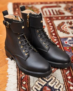 Minuit sur Terre Bottines Plates<Jupiter Noir