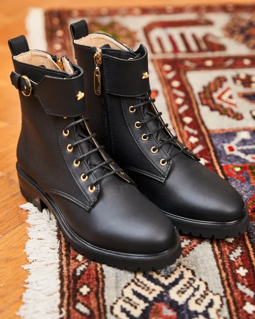 Minuit sur Terre Bottines Plates<Jupiter Noir
