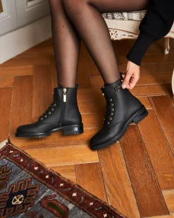 Minuit sur Terre Bottines Plates<Jupiter Noir