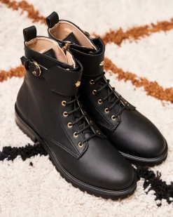 Minuit sur Terre Bottines Plates<Jupiter Noir