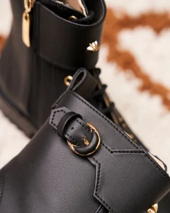 Minuit sur Terre Bottines Plates<Jupiter Noir