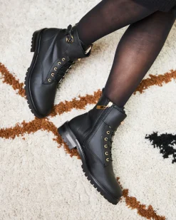 Minuit sur Terre Bottines Plates<Jupiter Noir