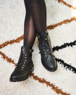 Minuit sur Terre Bottines Plates<Jupiter Noir