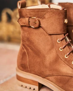 Minuit sur Terre Bottines Plates<Jupiter Noisette