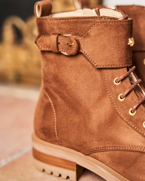 Minuit sur Terre Bottines Plates<Jupiter Noisette