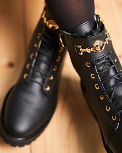Minuit sur Terre Bottines Plates<Newcastle Noir