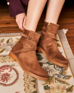 Minuit sur Terre Bottines Plates<Ombre Noisette