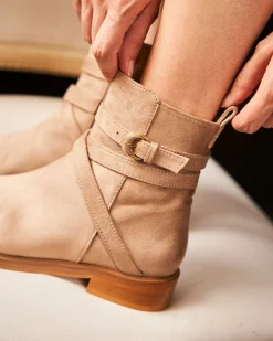 Minuit sur Terre Bottines Plates<Ombre Sable