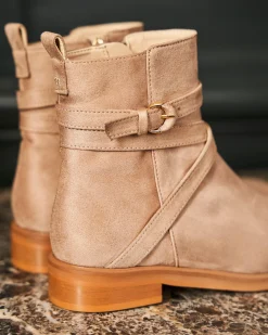 Minuit sur Terre Bottines Plates<Ombre Sable