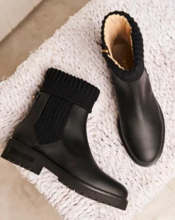 Minuit sur Terre Bottines Plates<Oracle Noir