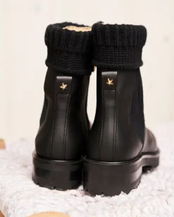 Minuit sur Terre Bottines Plates<Oracle Noir