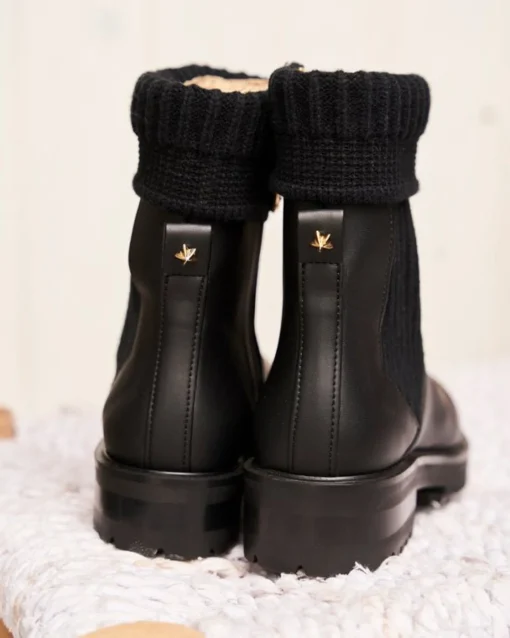 Minuit sur Terre Bottines Plates<Oracle Noir