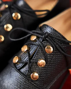 Minuit sur Terre Mocassins & Derbies<Piccadilly Noir Python