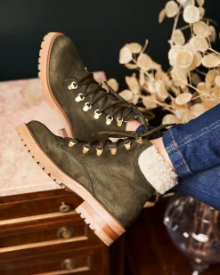 Minuit sur Terre Bottines Plates<Pollux Kaki