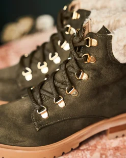 Minuit sur Terre Bottines Plates<Pollux Kaki
