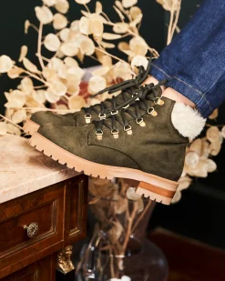 Minuit sur Terre Bottines Plates<Pollux Kaki