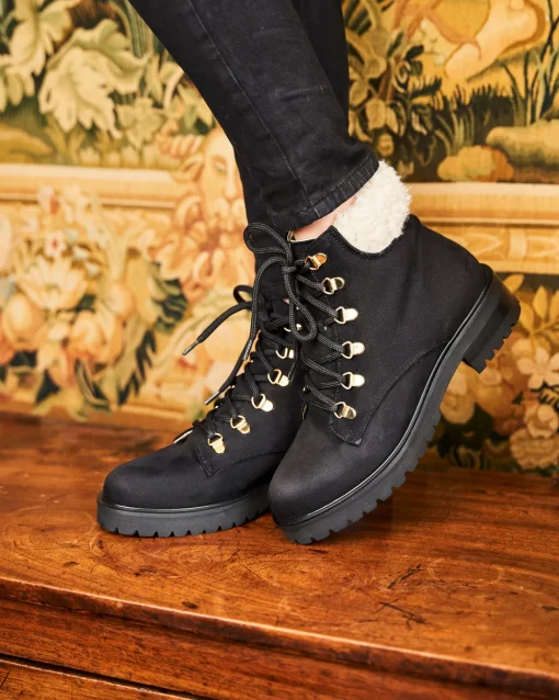 Minuit sur Terre Bottines Plates<Pollux Noir