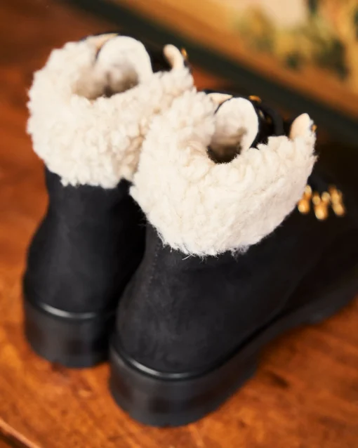Minuit sur Terre Bottines Plates<Pollux Noir