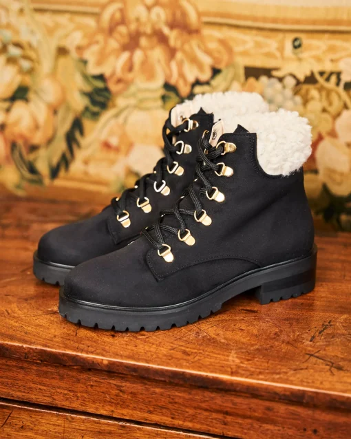 Minuit sur Terre Bottines Plates<Pollux Noir