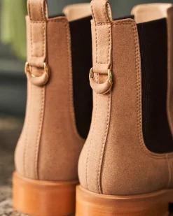 Minuit sur Terre Bottines Plates<Secret Moka